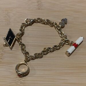 Vintage Graduation Charm Bracelet with Graduation Theme unisex